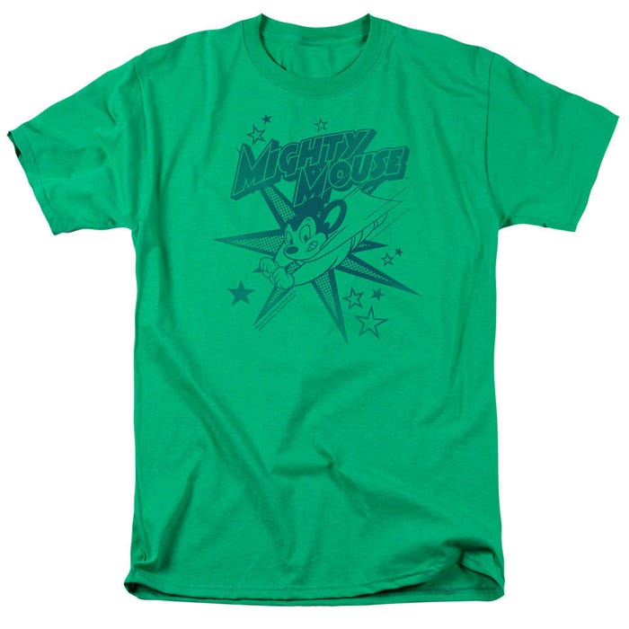 Mighty Mouse One Color Logo T-Shirt