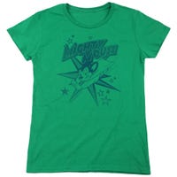 Mighty Mouse One Color Logo Womens T-Shirt