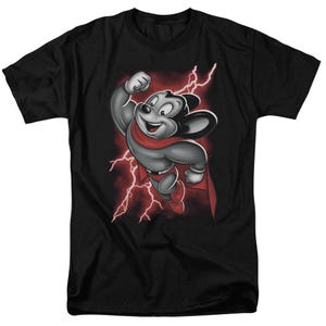 Mighty Mouse Red Lightning Strom T-Shirt