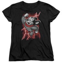 Mighty Mouse Red Lightning Strom Women's T-Shirt