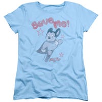 Mighty Mouse Save Me Classic Logo Womens T-Shirt