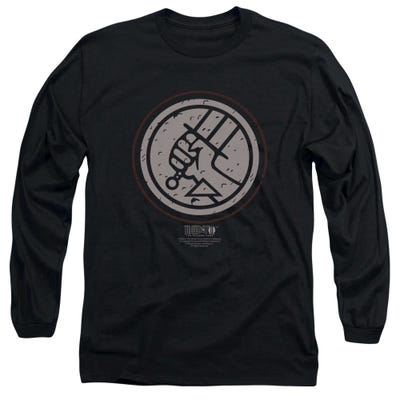 Mignola Style Logo Hellboy Long Sleeve Shirt