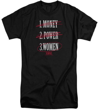 Money Power Women Scarface Tall T-Shirt
