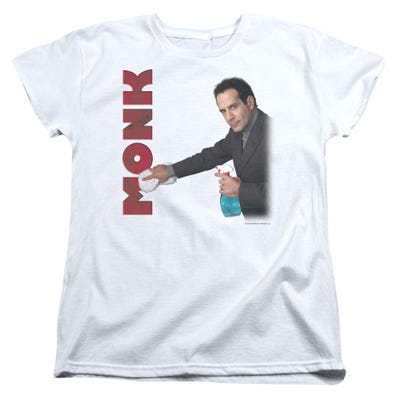 Monk Clean Up Womens T-Shirt