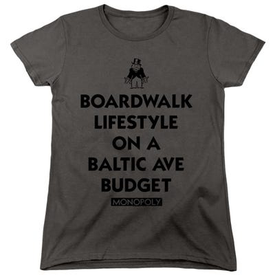 Monopoly Lifestyle Vs Budget Womens T-Shirt