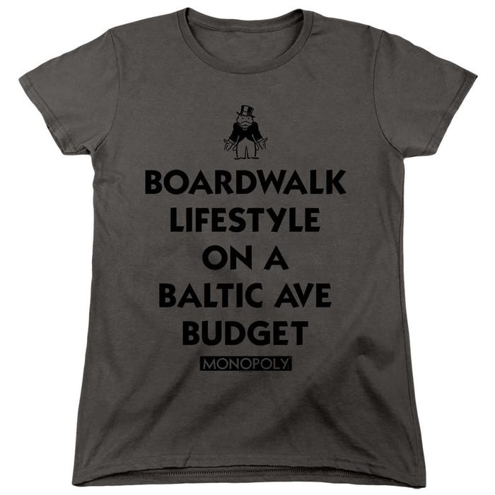 Monopoly Lifestyle Vs Budget Womens T-Shirt