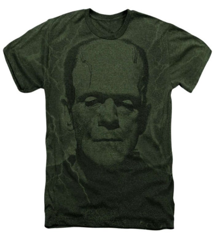 Monster Lightning Frankenstein Heather Premium T-Shirt