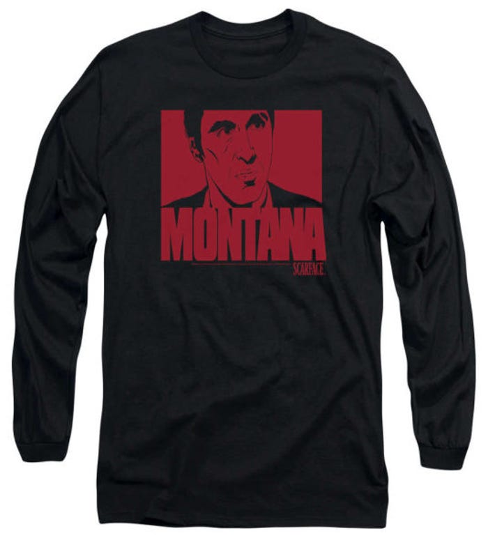 Montana Face Scarface Long Sleeve Shirt