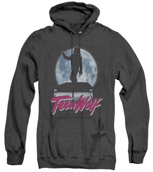 Moonlight Surf Teen Wolf Adult Heather Hoodie