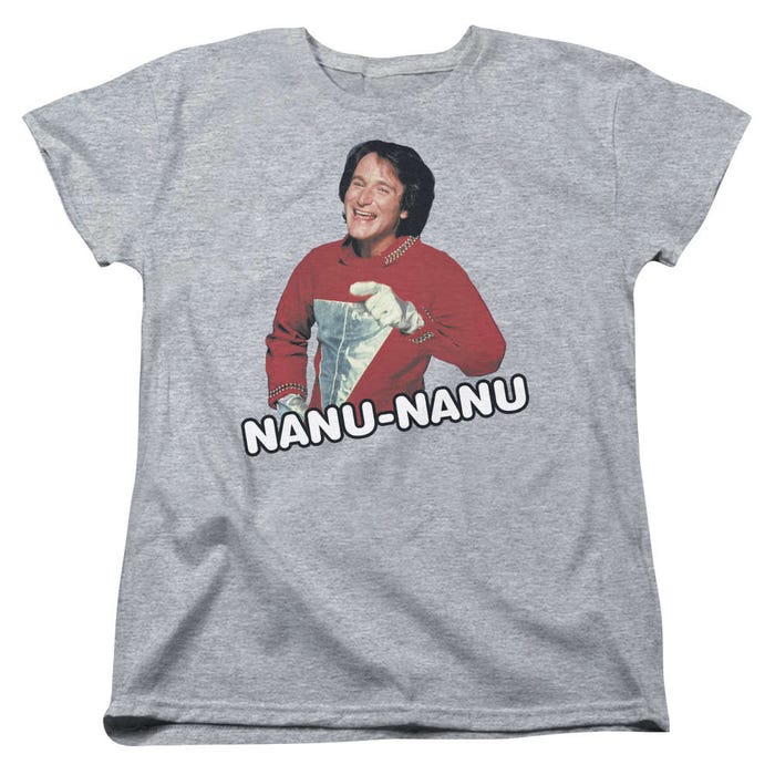 Mork & Mindy Catchphrase Womens T-Shirt