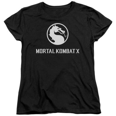 Mortal Kombat Dragon Logo Womens T-Shirt