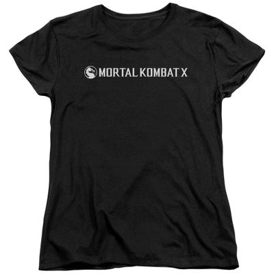 Mortal Kombat Horizontal Logo Womens T-Shirt
