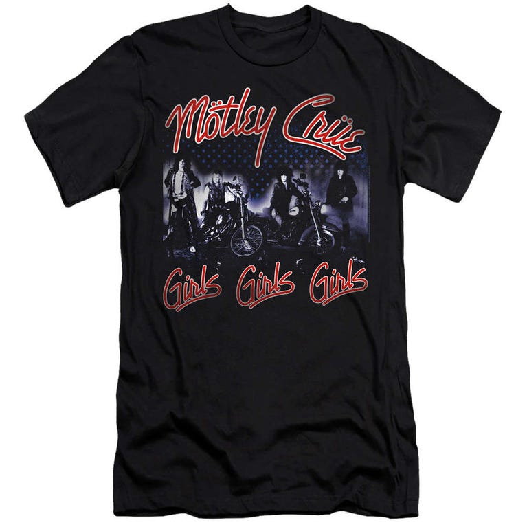 Motley Crue Girls Premium Slim Fit T-Shirt