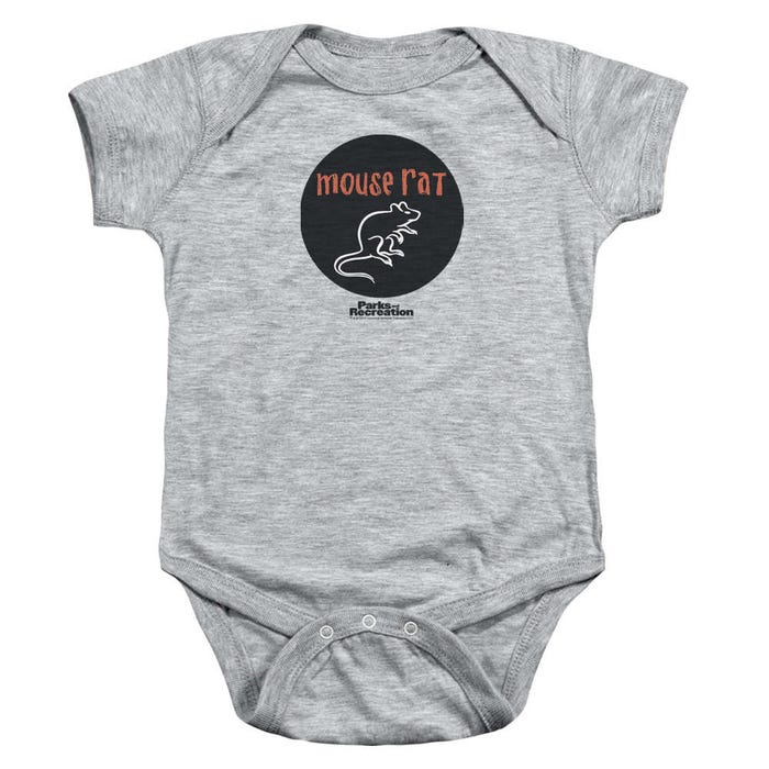 Mouse Rat Circle Parks and Recreation Baby Bodysuit