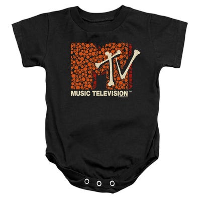 MTV SKULL FILLED LOGO Baby Bodysuit