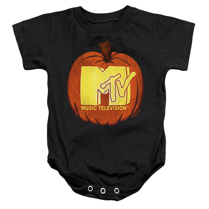 MTV CARVED PUMPKIN LOGO Baby Bodysuit