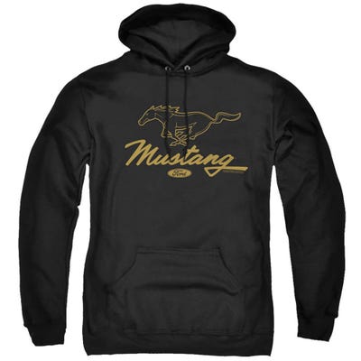 Mustang Pony Script Ford Hoodie