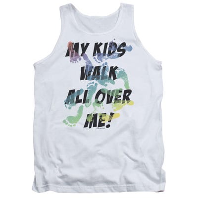 My Kids Walk All Over Me Fathers Day Tank Top