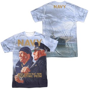 LONG GAZE US NAVY OFFICIAL Sublimation T-Shirt