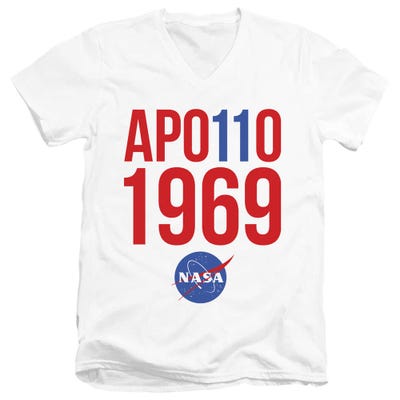 NASA Apollo 11 1969 V-Neck T-Shirt