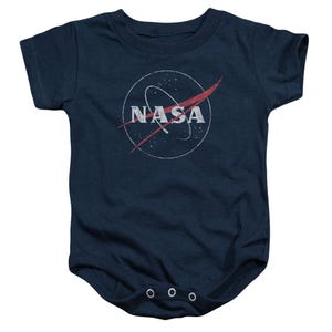 NASA Distressed Logo Baby Bodysuit