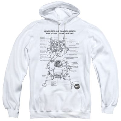 NASA Lunar Module Diagram Hoodie