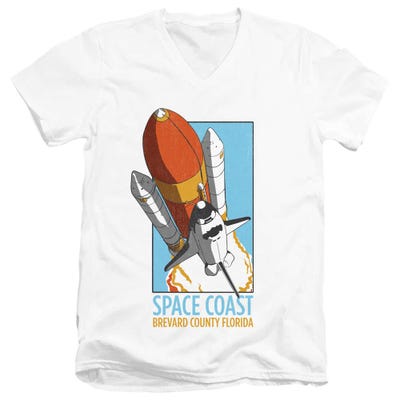 NASA Space Coast V-Neck T-Shirt