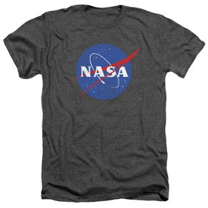 Nasa Meatball Logo Distressed Heather T-Shirt