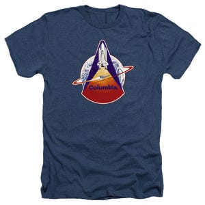 Nasa STS 1 Mission Patch Heather T-Shirt