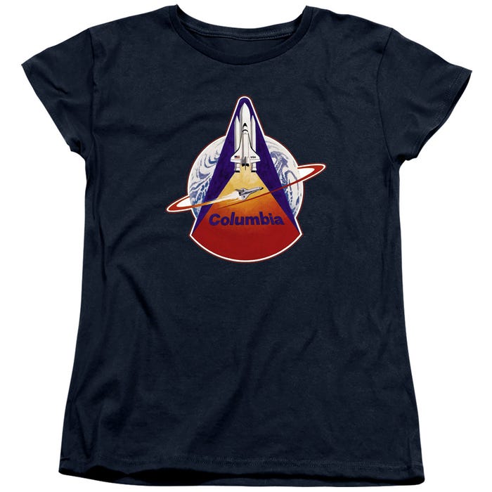 Nasa STS 1 Mission Patch Womens T-Shirt