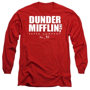 The Office Dunder Mifflin Logo Long Sleeve Shirt