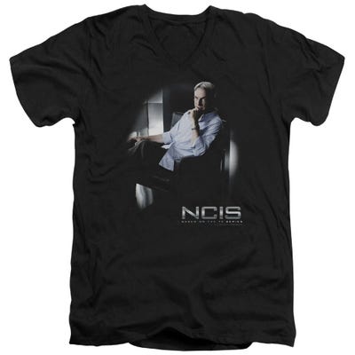 NCIS Gibbs Ponders V-Neck T-Shirt