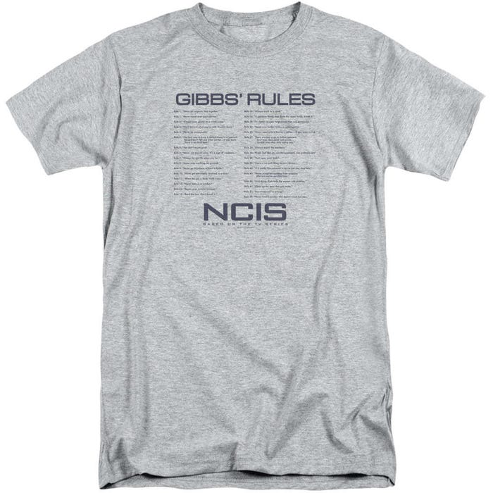 NCIS Gibbs Rules Tall T-Shirt