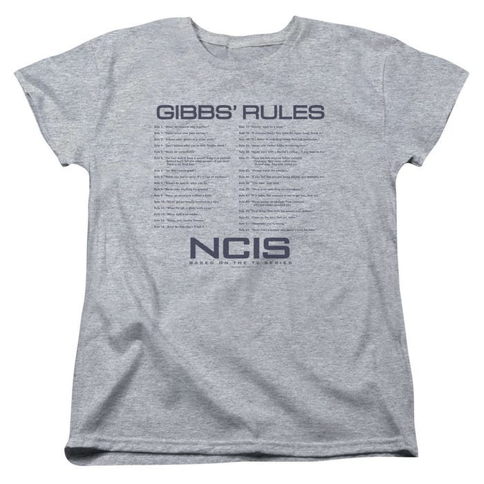 NCIS Gibbs Rules Women's T-Shirt
