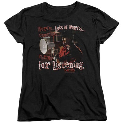 NCIS Thanks For Listening Womens T-Shirt