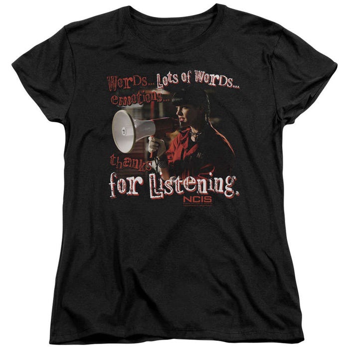 NCIS Thanks For Listening Womens T-Shirt