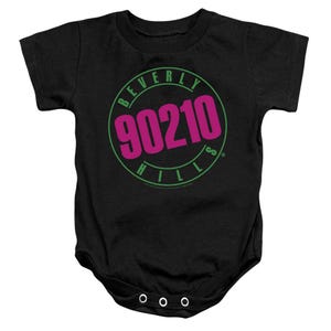 Neon Beverly Hills 90210 Logo Baby Bodysuit