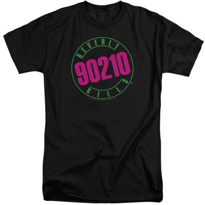 Neon Beverly Hills 90210 Logo Tall T-Shirt