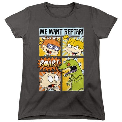 Rugrats We Want Reptar Comic Womens T-Shirt