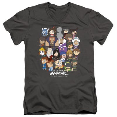 AVATAR THE LAST AIRBENDER CHIBI GROUP V-Neck T-Shirt