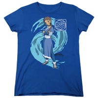 AVATAR THE LAST AIRBENDER KATARA WATER WAVE Womens T-Shirt