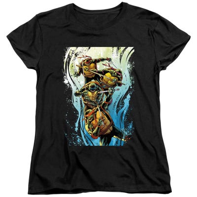 TMNT COOL RAINBOW WARRIORS Womens T-Shirt