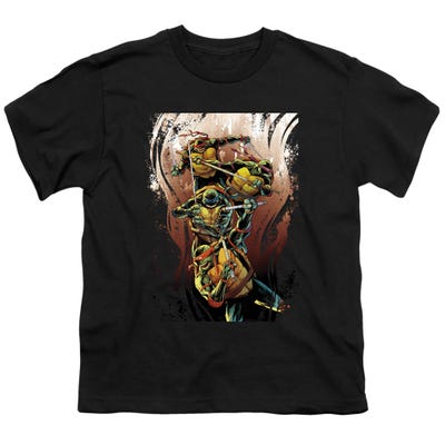  TMNT EARTHY RAINBOW WARRIORS Kids T-Shirt