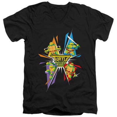 TMNT TURTLE POWER V-Neck T-Shirt