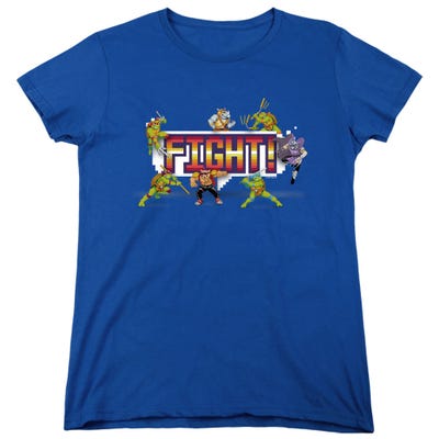TMNT ARCADE FIGHT Womens T-Shirt
