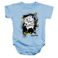 Spongebob Ink Splatter Baby Bodysuit