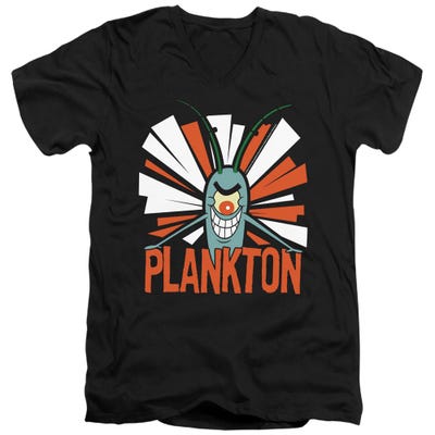 Spongebob Plankton V-Neck T-Shirt