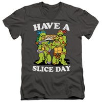 TMNT HAVE A SLICE DAY V-Neck T-Shirt