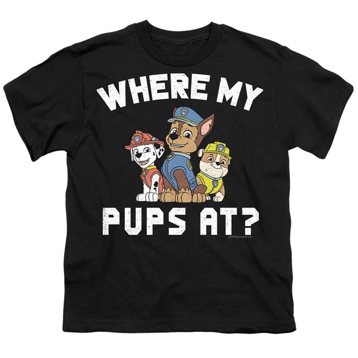 PAW PATROL WHERE MY PUPS AT? Kids T-Shirt