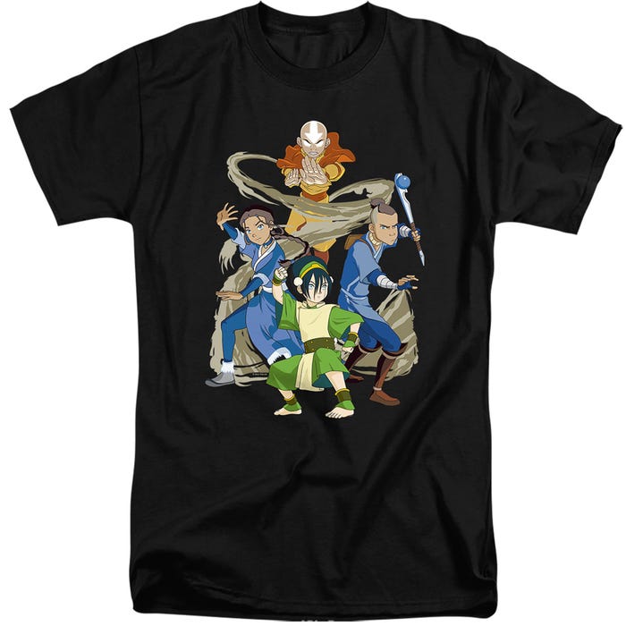 AVATAR THE LAST AIRBENDER TEAM AVATAR ELEMENTS Tall T-Shirt